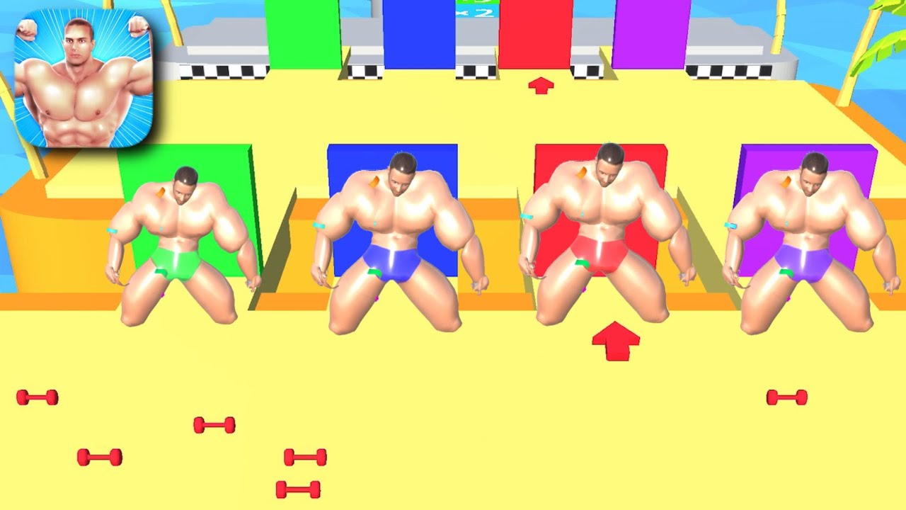 Muscle Race 3D Gameplay Walkthrough part - 3 (Android,iOS) All Levels