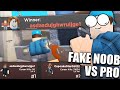 I WON AGAINST PROS AS A FAKE NOOB IN ARSENAL! (Arsenal Roblox)