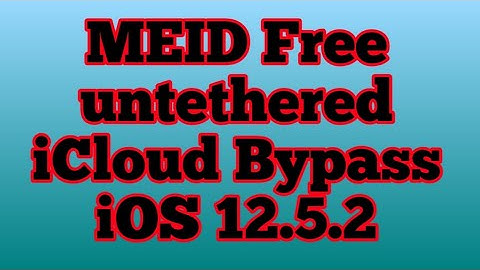 iOS 12.5.2 MEID Free Untethered iCloud Bypass Windows Free Bypass 14.4.2