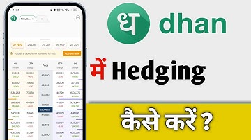 Dhan App Me Hedging Kaise Kare, Dhan App Hedging For Beginners