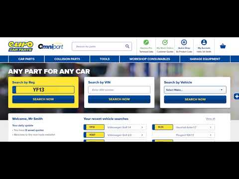 Euro Car Parts Omnipart & Haynes Pro - How To Use
