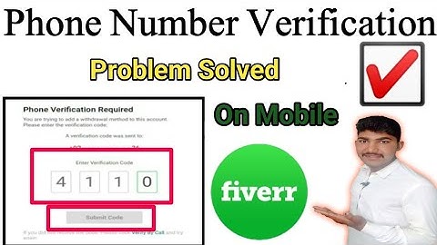 How to fix phone verification problem in fiverr | Fiverr verify phone number not working || 2023