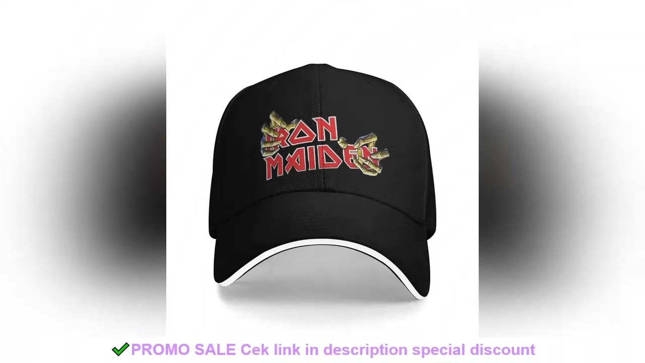 Rock Heavy Metal Iron Band Baseball Cap Fashion Maidened Sandwich Hats Unisex Polyester Hats Cap Wor