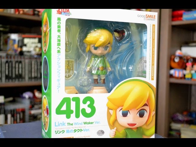 UNBOXING] Nendoroid Link Cartoon Zelda Wind Waker Figurine Review 