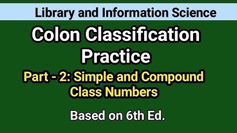 Colon Classification Practice Part-2 I Library Classification I In Telugu