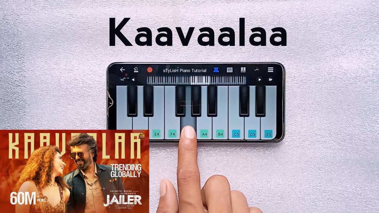 Kaavaalaa | Jailer | Easy Handcam Piano Tutorial | Rajinikanth