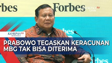 Prabowo Tegaskan Insiden Keracunan MBG Tak Bisa Diterima, SOP akan Diperketat