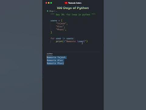 For Loops and Lists: Iterating Through Data | Day 30 | 100 Days of ...