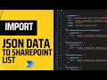 Simplify JSON Data Import to SharePoint list with Power Automate
