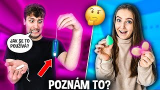 KOŘEN vs MÁJA!😈 HÁDÁM ŠÍLENÉ HOLČIČÍ PRODUKTY CHALLENGE!👧😱... *OPRAVDU SLOŽITÉ*🥺