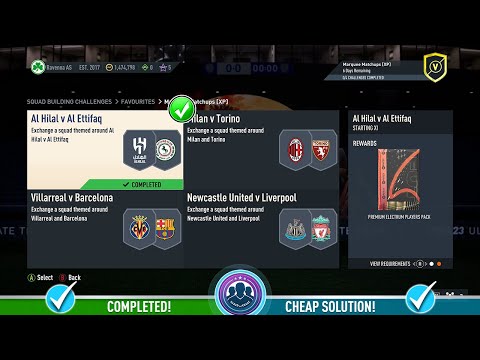 FIFA 23 Marquee Matchups [XP] - Al Hilal v Al Ettifaq SBC - Cheap Solution &amp; Tips