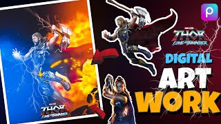 Creating a Thor: Love and Thunder Poster in PicsArt screenshot 4