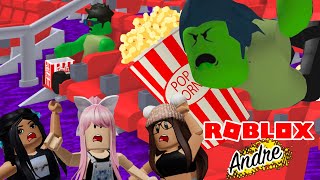 Roblox Andre | Zombies invaden el cine y tengo que escapar con las Sparklies