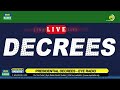 PRESIDENTIAL DECREES - EYE RADIO