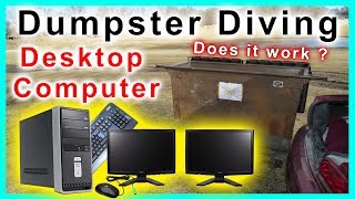 Found Working Desktop Computer Dumpster Diving #233