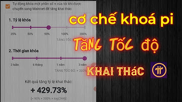 Pi network thiết lập tỉ lệ khoá pi để tăng tốc độ khai thác trong tương lai.