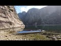 Mit dem Klepper-Faltboot auf dem Lysefjord in Norwegen