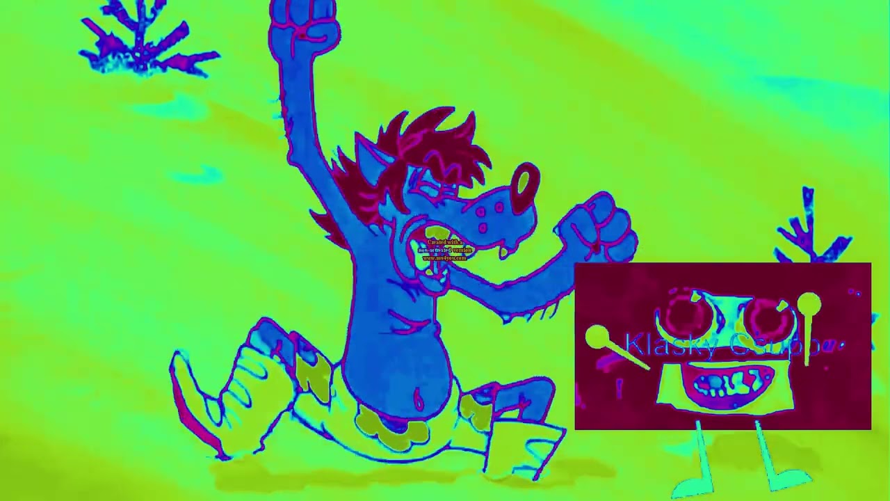soviet cartoon wolf vs klasky csupo winter effects 2 in heat map reversed