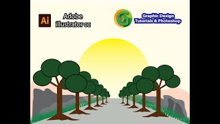vector Tree Easy drawing adobe illustrator file
