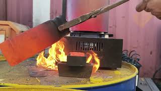 Making small Copper Ingot Bars pouring overflows caos