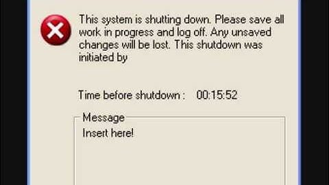 Shutdown Shortcut Prank Tutorial for XP