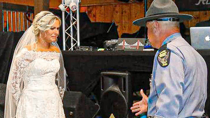 As This Bride Was Reciting Her Vows, She Told Six Police Officers To Stand Behind Groom