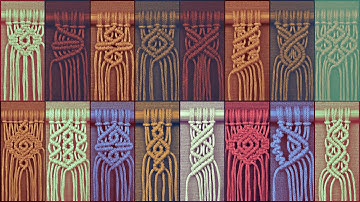 16 Pattern elements for your Macrame Projects /Macrame for beginners/ PART 17