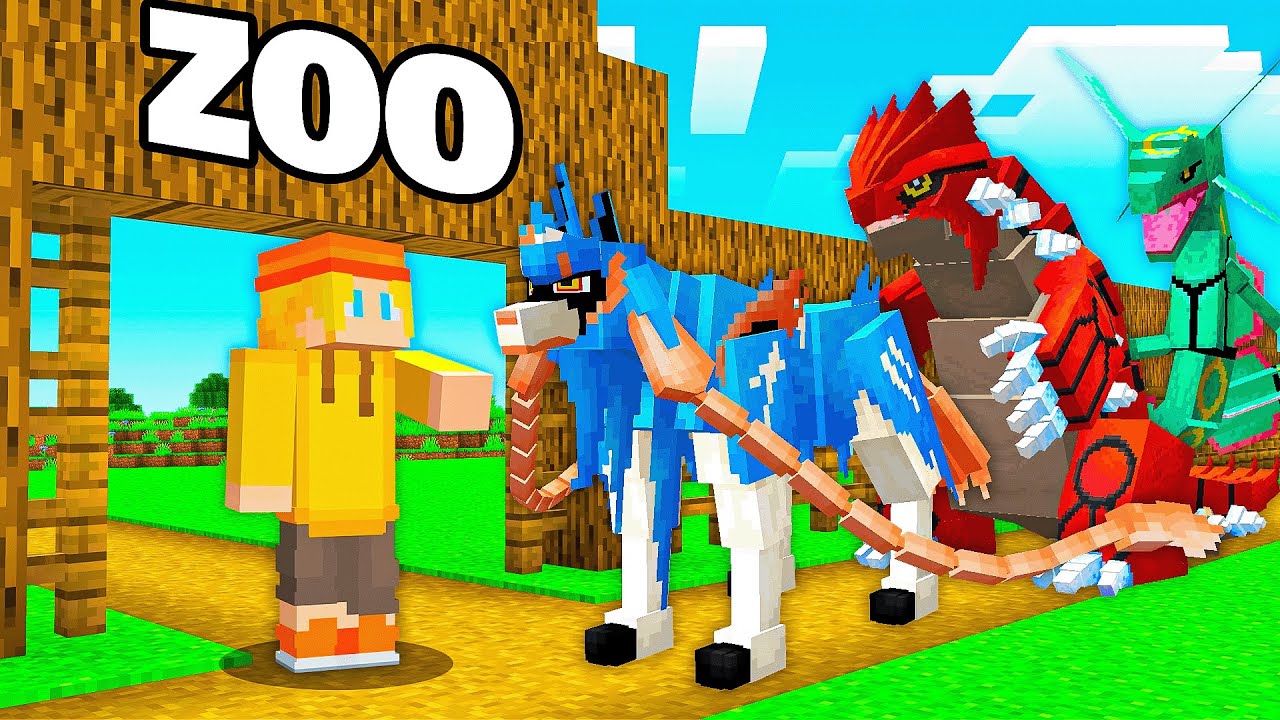 I made a LEGENDARY POKEMON ZOO in Minecraft - YouTube