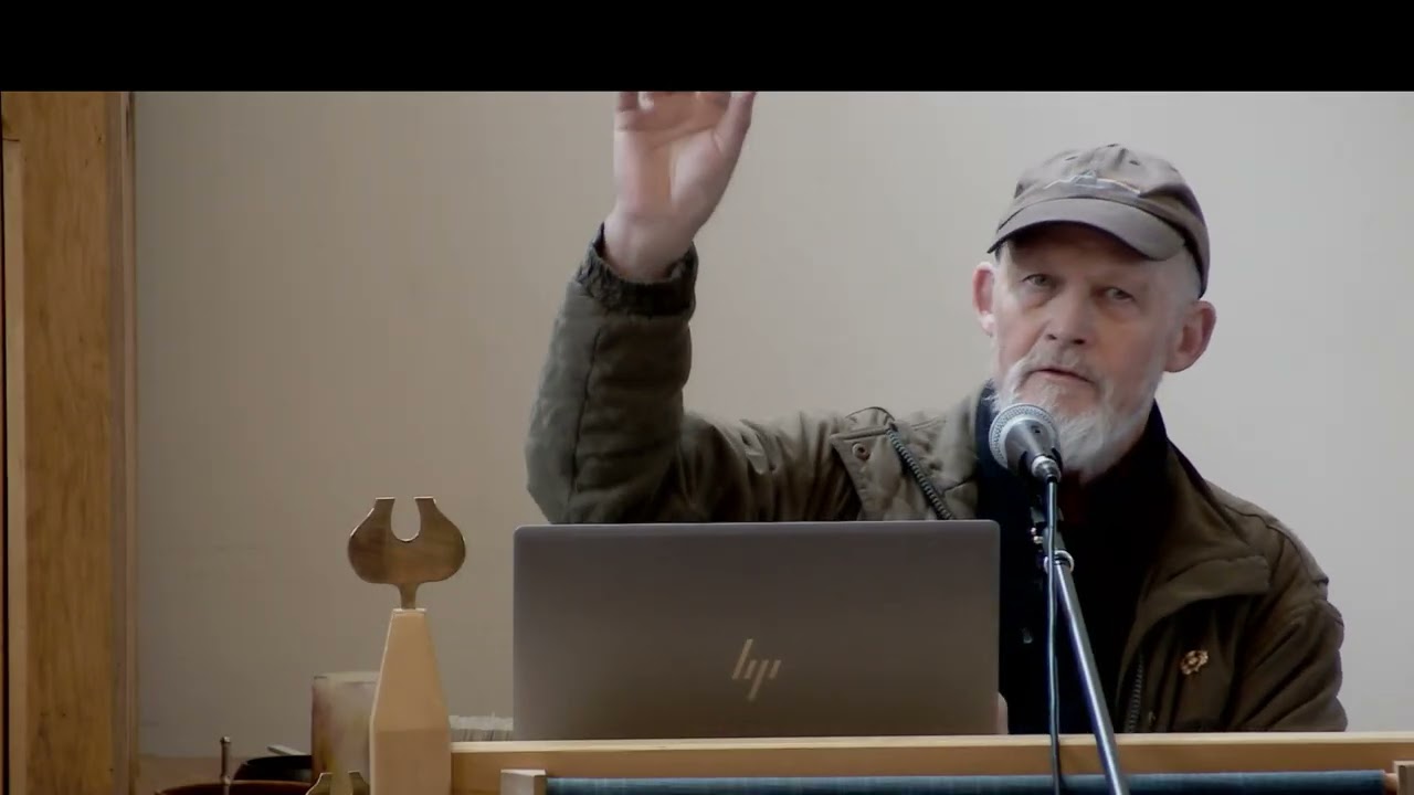 Peter MacKenzie talks of the stained glass windows of the church 24 Sept 2025