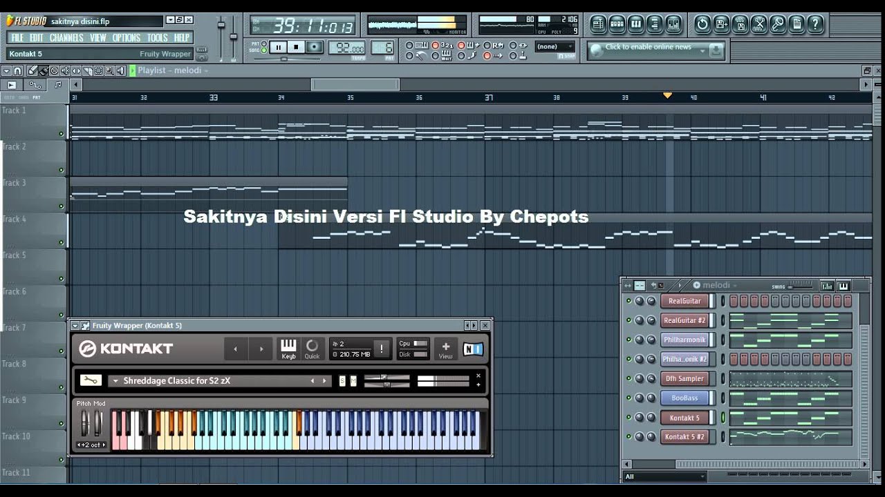 Sakitnya disini Versi Fl studio YouTube