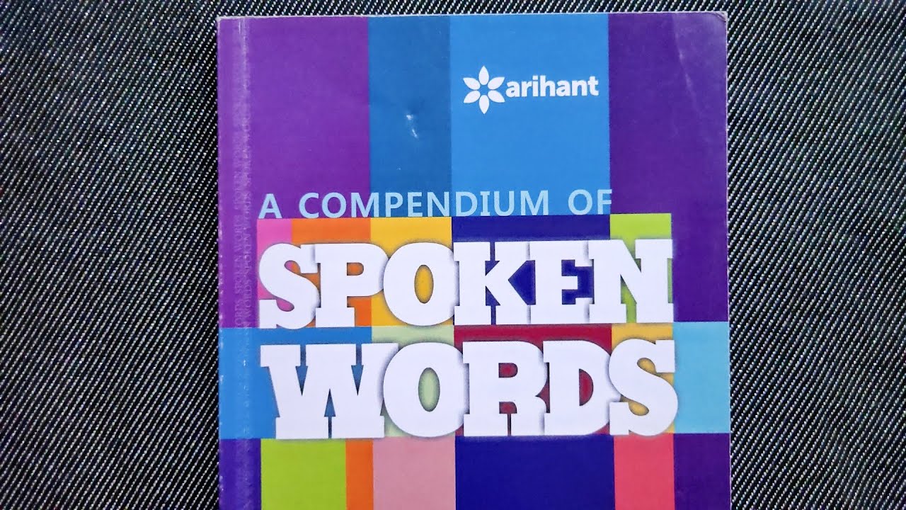 Arihant compendium of spoken words spoken English vocab english