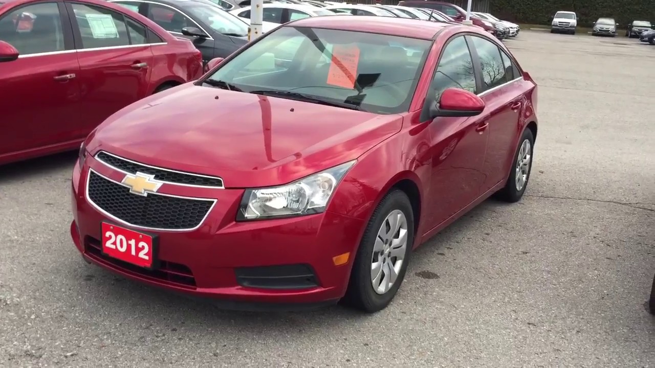 2012 Chevrolet Cruze Lt Turbo Crystal Red Tintcoat Roy Nichols Motors Courtice On