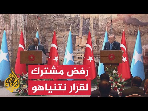 الرئيس التركي: ردود الفعل الدولية جاءت رافضة لقرار نتنياهو ونؤكد دعمنا لوحدة وسيادة الصومال
