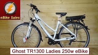 E Bike - Ghost TR1300 Ladies Bafang Mid Drive 250w Electric Bike - eBike