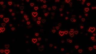 Fly Up ❤️ Neon Light Heart  | Heart Background Video Loop | Animated Background | Wallpaper Heart