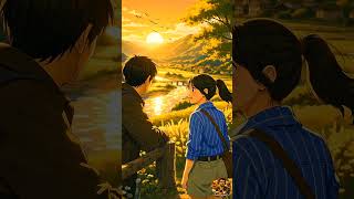 GHIBLI SHORT| LOVE STORY| IN CAFE #animeatmosphere #aestheticstorytelling #creativestorytelling