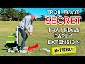 The Trail Foot SECRET that Fixes EARLY EXTENSION! #golfinstruction #golftips #golfswing