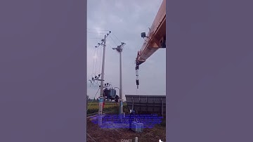 Ever watched how power workers swap out heavy transformers?#shorts