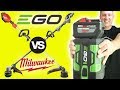 EGO vs Milwaukee | STRING TRIMMER STRESS Test 🏁🏁🏁