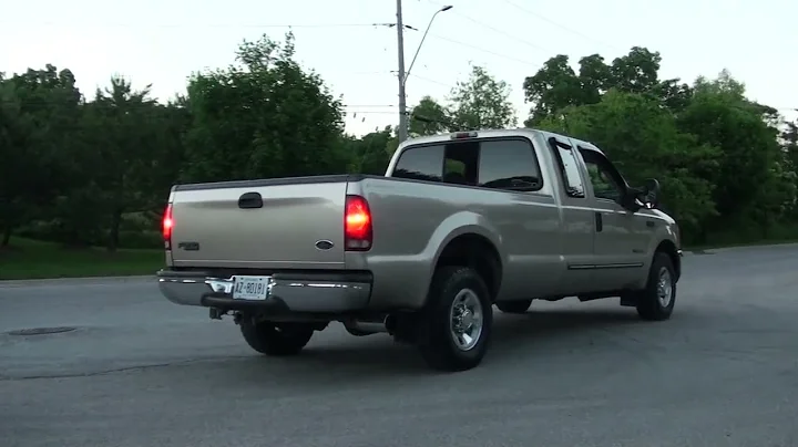 F250 7.3 Powerstroke 4" Straight Pipe Startup/Rev/Burnout