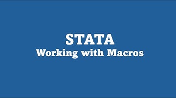 STATA: Working with macros