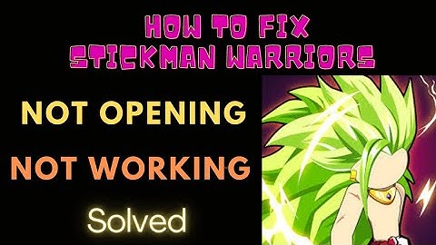 #stickman #solved #fing24 HOW TO FIX STICKMAN WARRIORS NOT WORKING & NOT OPENING PROBLEM | FING 24 😌