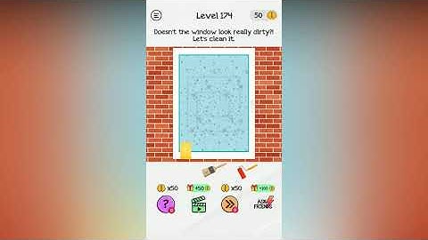 Braindom Level 174 Doesnt the window look really dirty?! Lets clean it.