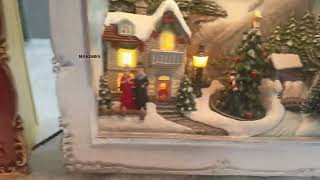 Resin Christmas Photo Frame Scene | Lighted Diorama Xmas Decoration OEM ODM Factory screenshot 1