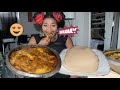 African/Nigerian Food MUKBANG: BUBBLING Soup - Trying Banga first time in yearssss