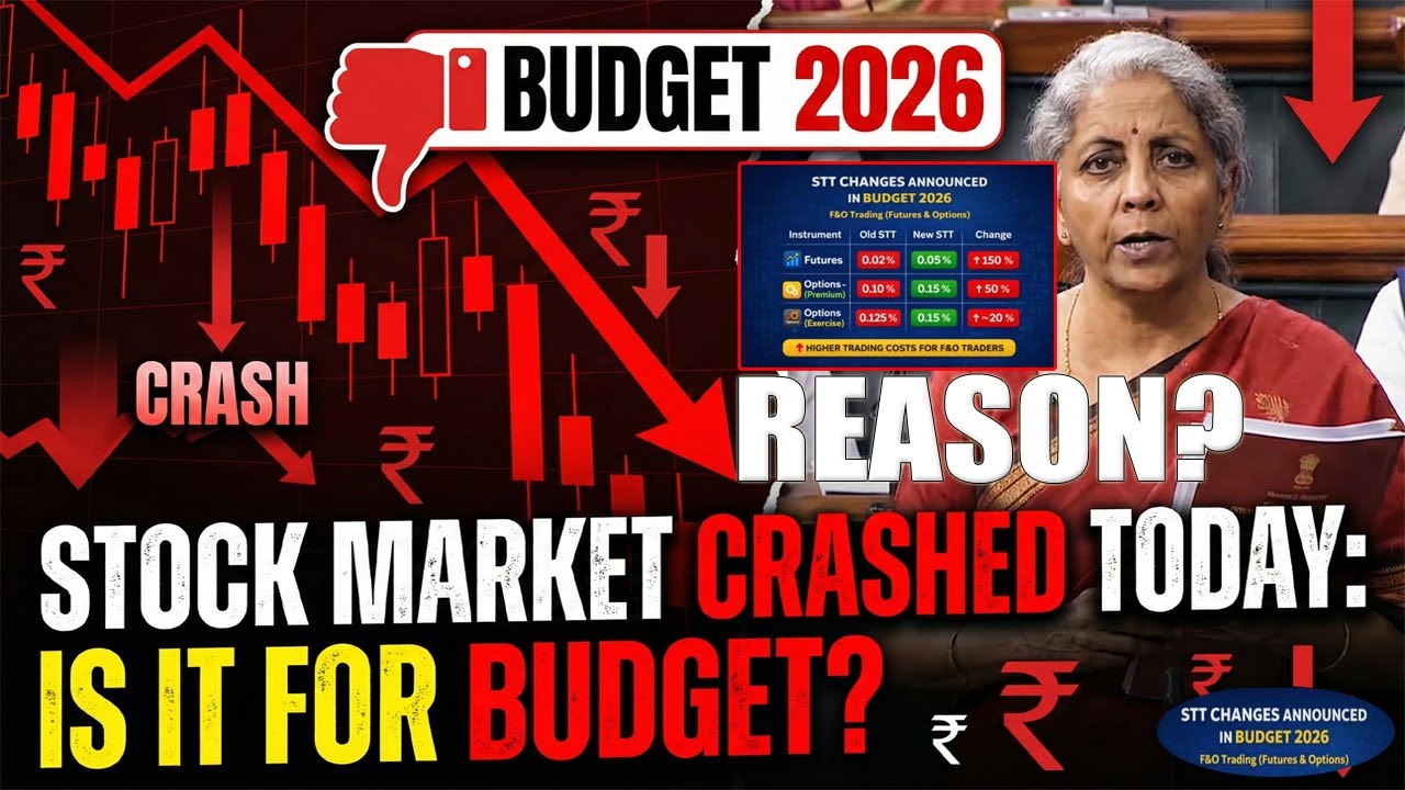 Why Stock market is crashed today: Is it for BUDGET? - YouTube