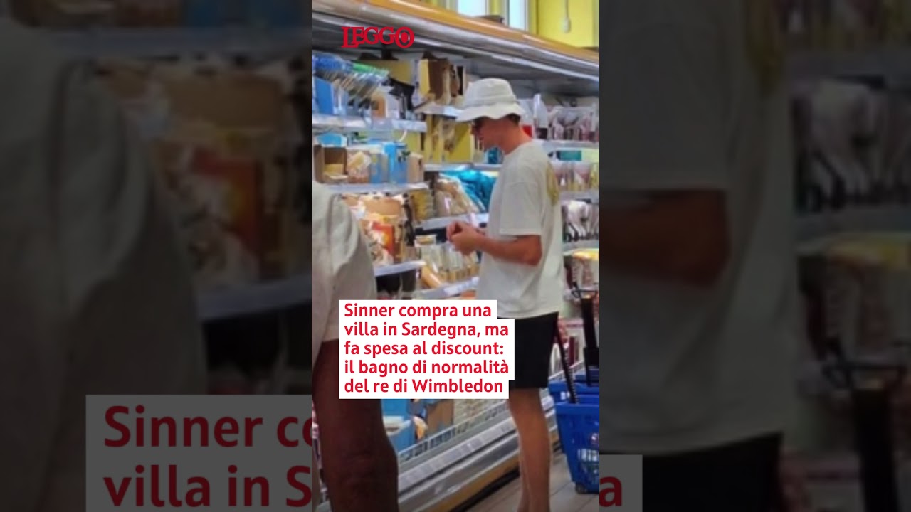Sinner compra una villa in Sardegna, ma fa spesa al discount: il bagno di normalità del campione