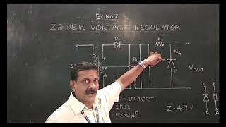 EE S5 Electronics lab DC Power supplies using Zener and IC regulators