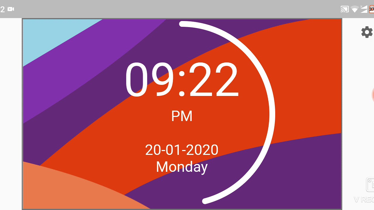 Flutter clock challenge submission - YouTube