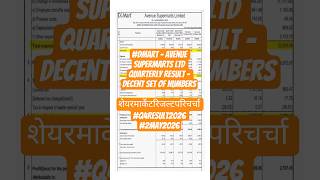 #DMart - Avenue Supermarts Ltd quarterly result - Decent set of numbersशेयरमार्केटरिजल्टपरिचर्चा #q4
